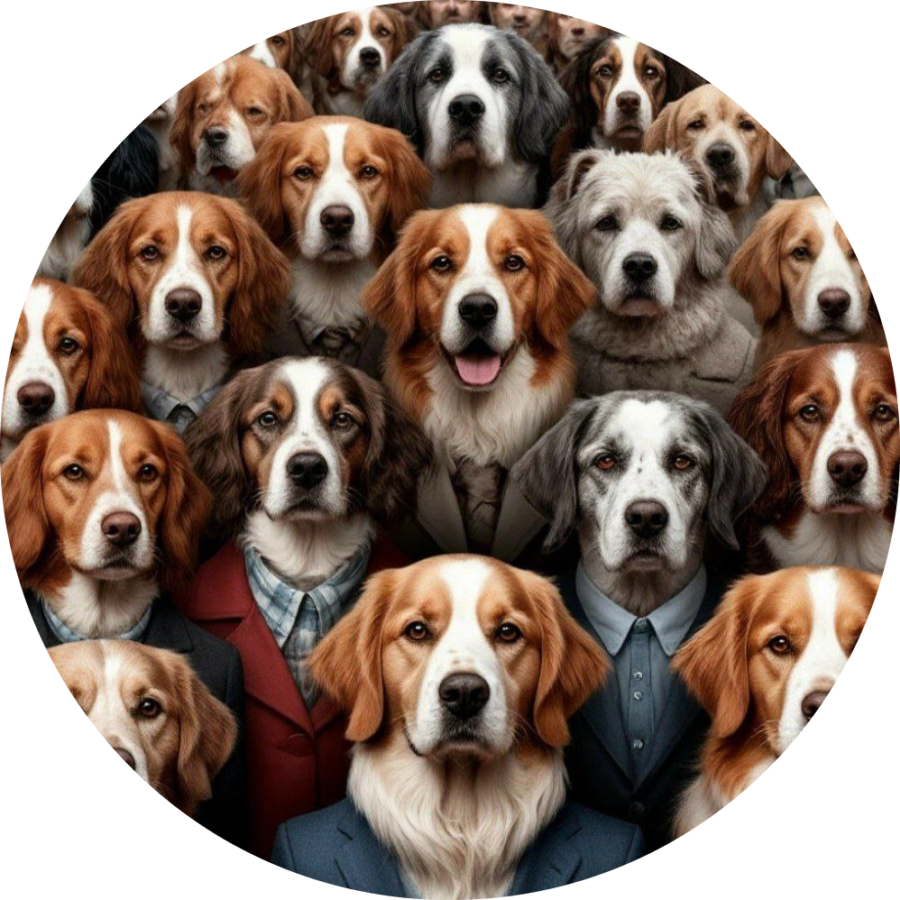 На вид как собаки